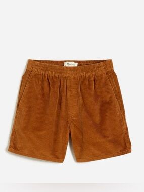 Madewell 5 1/2" Corduroy Everywear Shorts in Warm Coffee Large